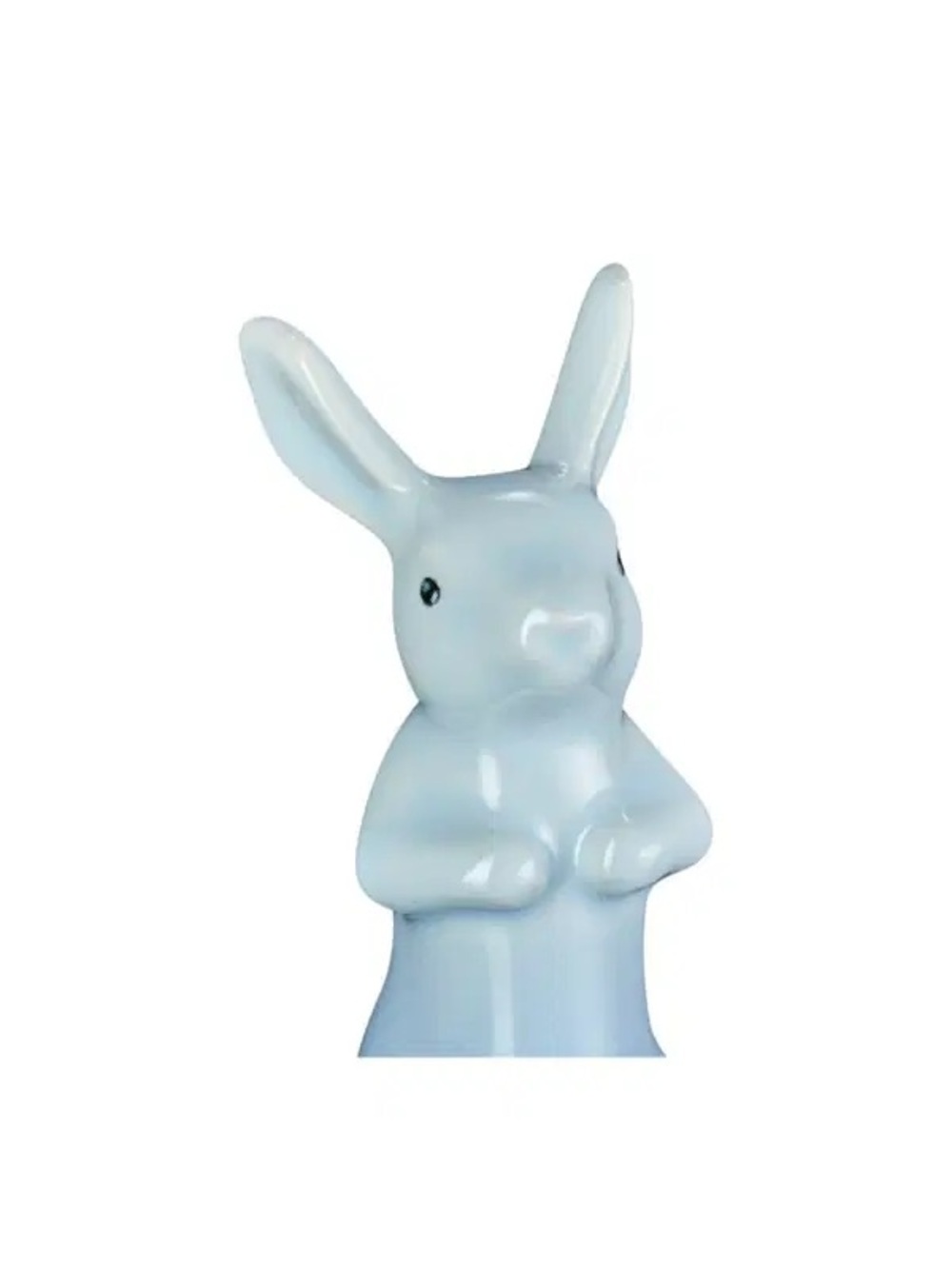 NEW Le Creuset Coastal Blue Ceramic Bunny Figurine Pie Topper - Picture 2 of 3